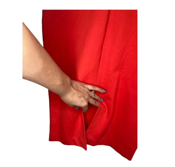 Aritzia Babaton Miguel Dress orange 4 - Picture 3 of 8